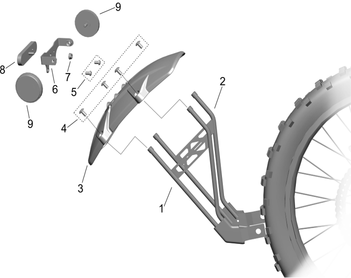 Rear Wheel Fender  Kit - LBX 2025