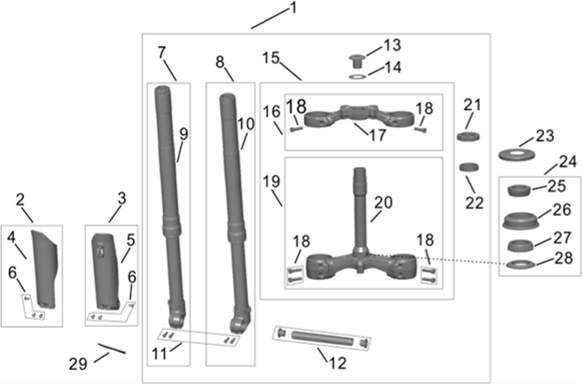 Front Fork System - Hyper Bee