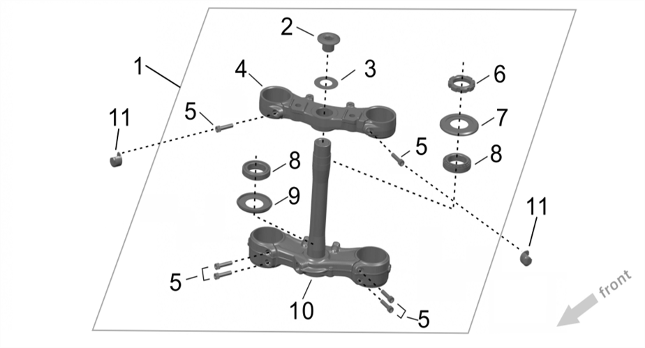 TRIPLE CLAMP - Ultra Bee HP