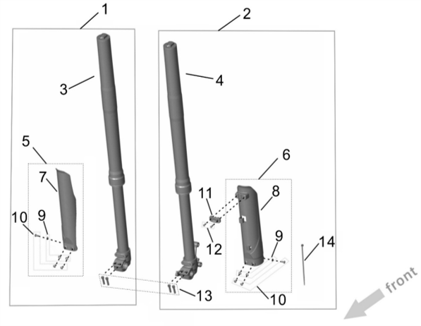FRONT FORK - Ultra Bee HP