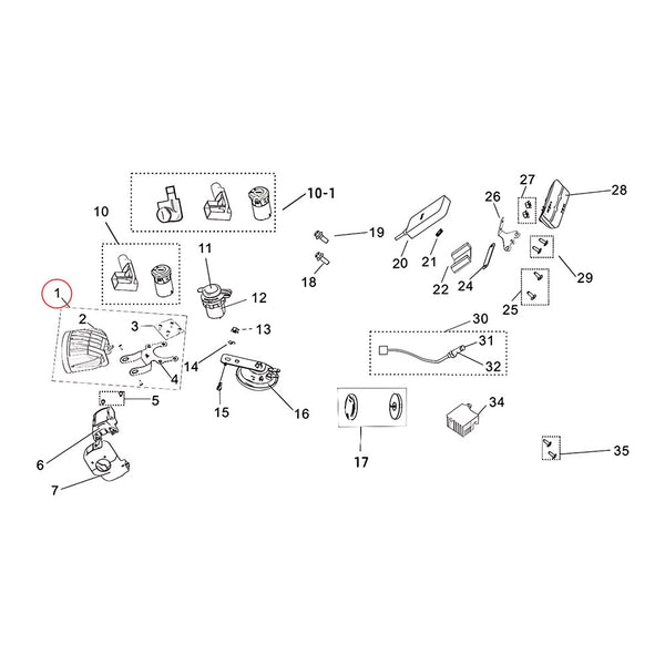 Surron Light Bee X - Head Light Assembly (MPC:22100-YQ2A-Z1)