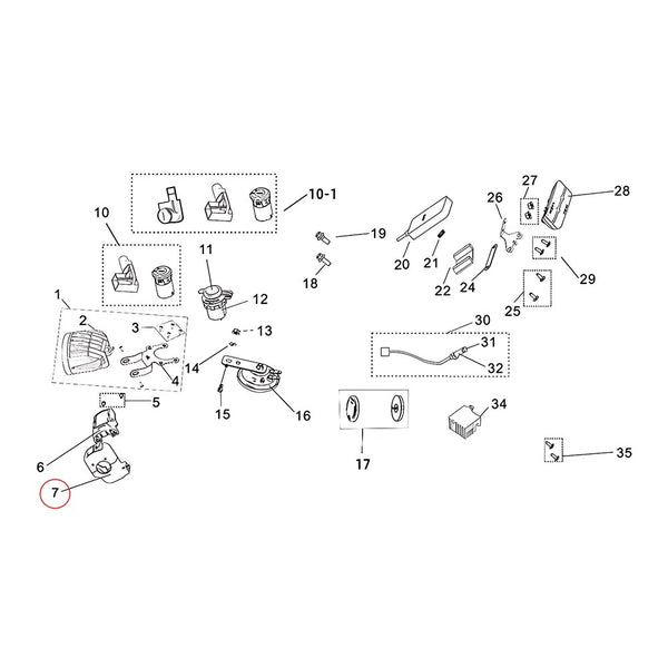 Surron Light Bee X - LBX Sport/Eco Switch Assy (MPC:23200-YQ2A-0000)