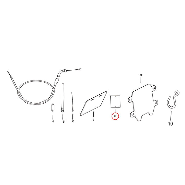 Surron Light Bee X - Neutral Motorcycle Plate (MPC:41591-YQ2A-1000)