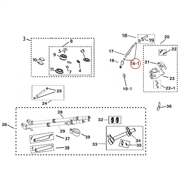 Surron Light Bee X/L1E - Handlebar Tube Plugs (MPC: 51155-YQ2A-0000)