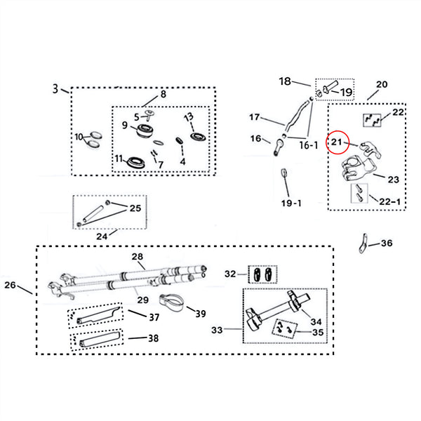Surron Light Bee X - Handlebar Clamp (MPC: 51164-YQ2A-0000)