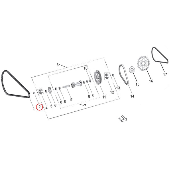 Surron Light Bee X/L1E - Mid. Shaft R Bushing (MPC:61234-YQ2A-0001)
