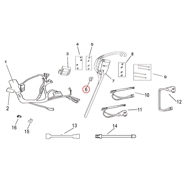 Surron Light Bee X/L1E - Nylon Clip (MPC: 81153-NM1A-0000)