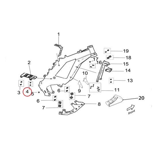 Surron Light Bee X/L1E - Screw B3001 M6*10 (MPC:B3-001-06-010-F0)