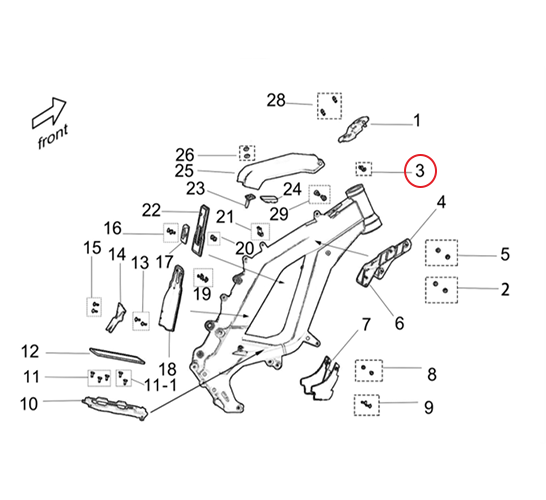Surron Light Bee X/L1E - E-Clip (Inner Dia. 5) (MPC:B4-007-05-F1)