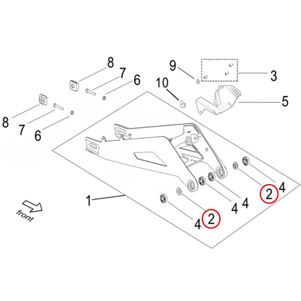 Surron Light Bee X/L1E - Washer FB05005 10*15*22-2 (MPC: FB05-005-10-15-22-2)