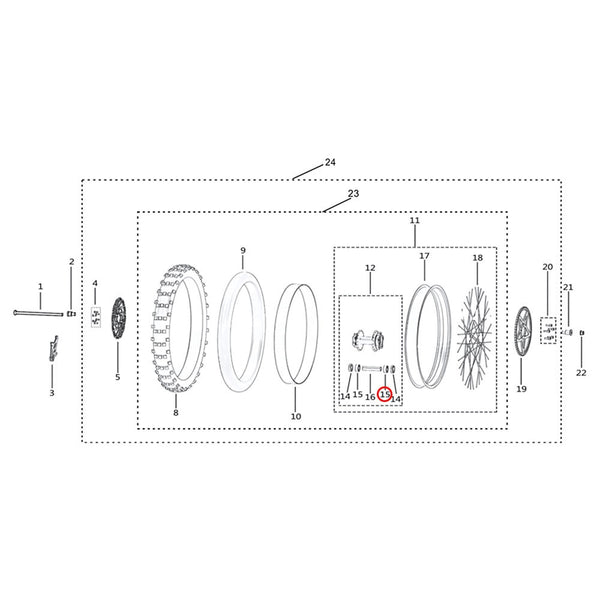 Surron Light Bee X/L1E - Rear Wheel Hub Bearing (Φ15*Φ35*11) (MPC:Z-6202-35-15-11)
