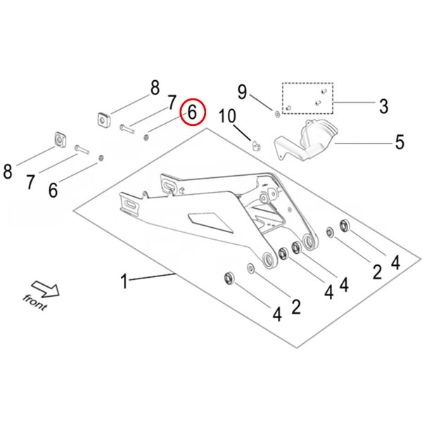 Surron - Nut B2001 M6 (MPC: B2-001-06-F2)