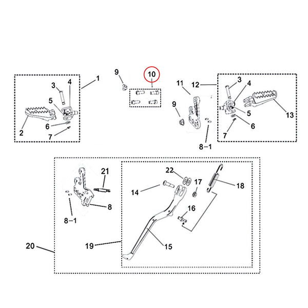 Surron Light Bee X/L1E - Screw B3001 M8*25 (MPC:B3-001-08-025-F0)