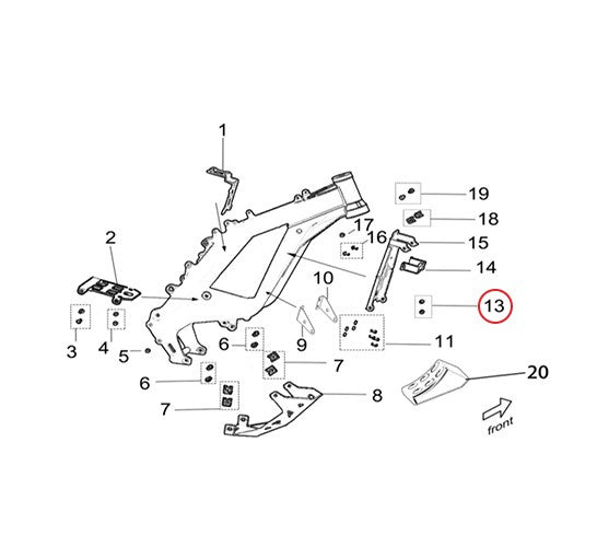 Surron Light Bee X/L1E - Screw B3001 M6*12 (MPC:B3-001-06-012-F0)