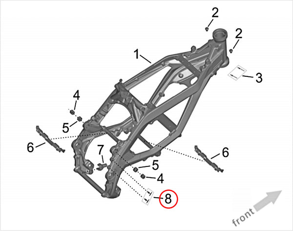 Surron Ultra Bee X/R/HP - Rear Brake Mounting Plug (MPC: 98306)