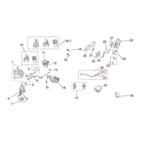Surron Light Bee X/L1E - Side Stand Stop Switch Magnet (MPC:41571-YQ2A-0000)