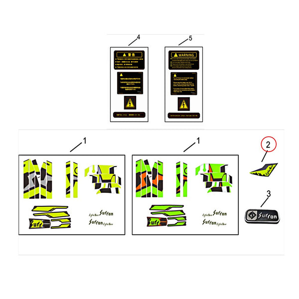 Surron Light Bee X - Number Plate Decal (MPC: 82421-Y029A-0000)